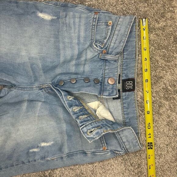 BDG Button Fly Size 25 Slim Straight Distressed Inseam 26 - Picture 1 of 5